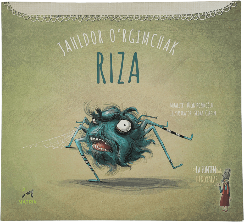 Jahldor o'rgimchak Riza muqovasi