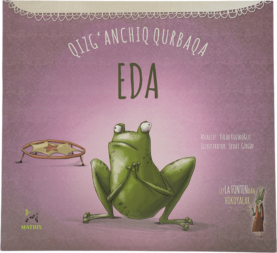 Qizg'anchiq qurbaqa Eda muqovasi