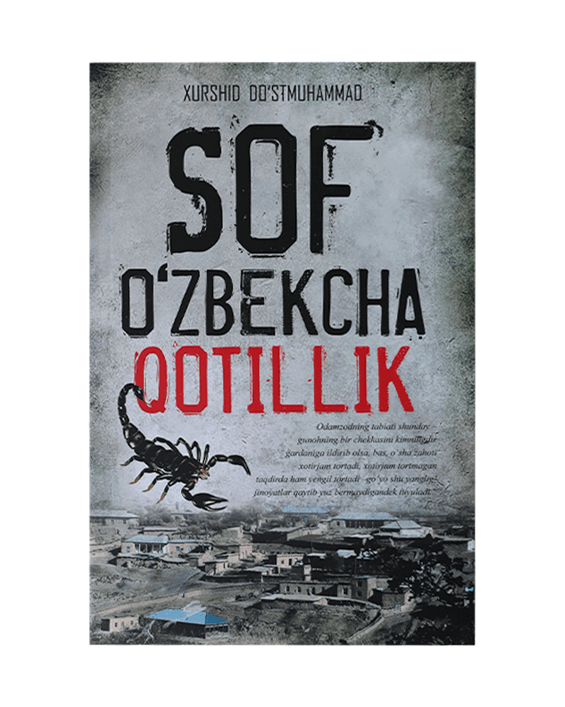 Sof o'zbekcha qotillik muqovasi