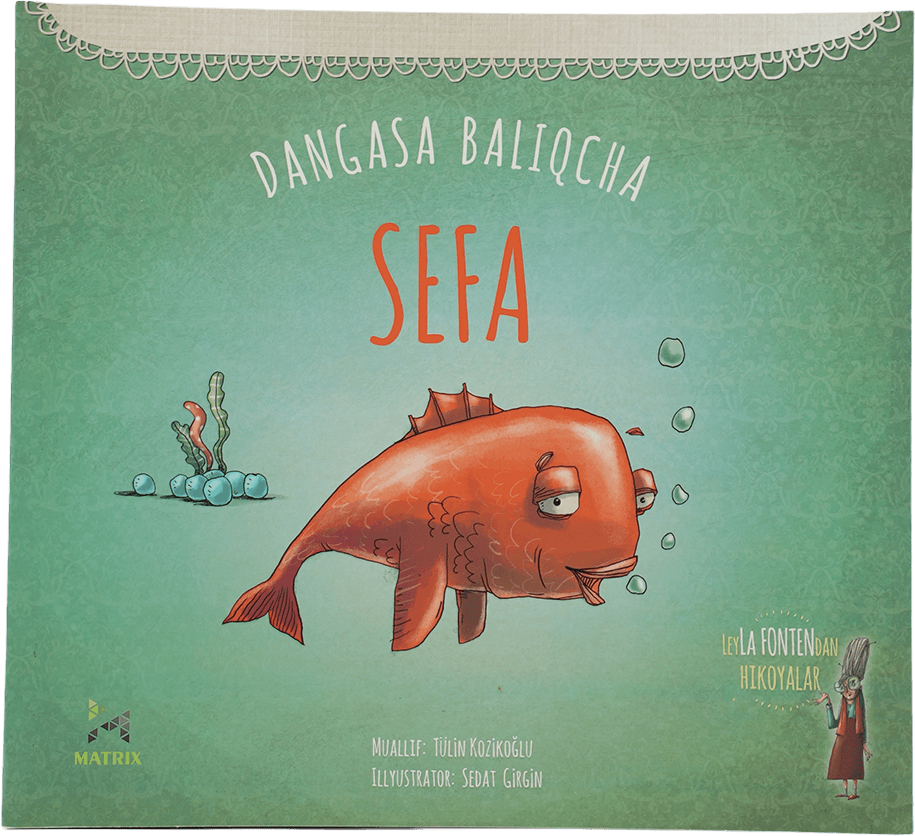 Dangasa baliqcha Sefa muqovasi