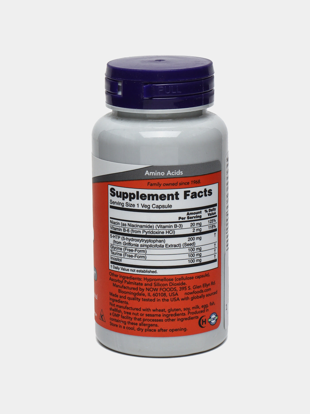 5-HTP 200mg 60 vegcaps (Now)