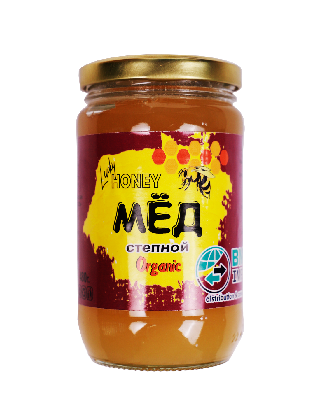 Asal Stepnoy 480g (Lucky honey)