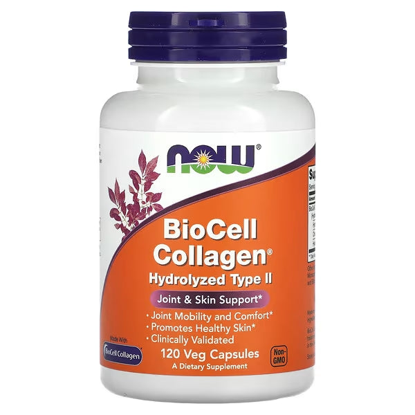 BioCell collagen hydrolyzed type II 120 caps (Now)