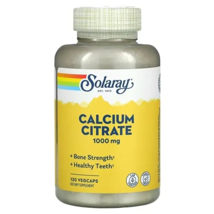 Calcium citrate 1000mg 120 vegcaps (Solaray)