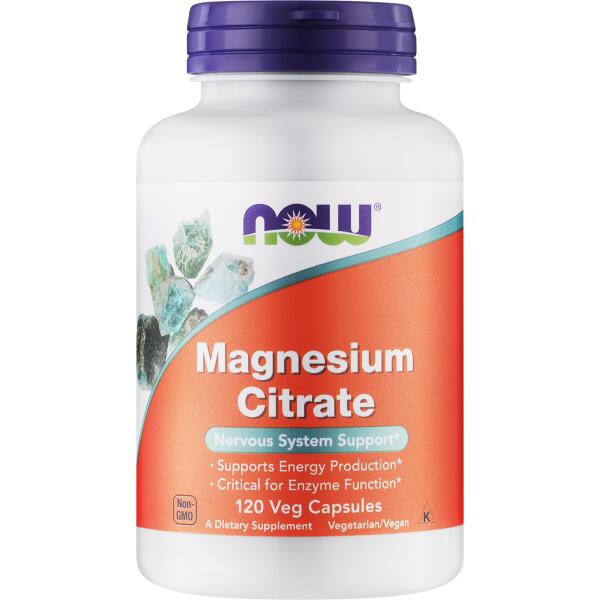 Magnesium citrate 120 caps (Now)