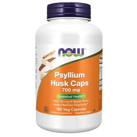 Psyllium husk caps 700mg 180 vegcaps (Now)