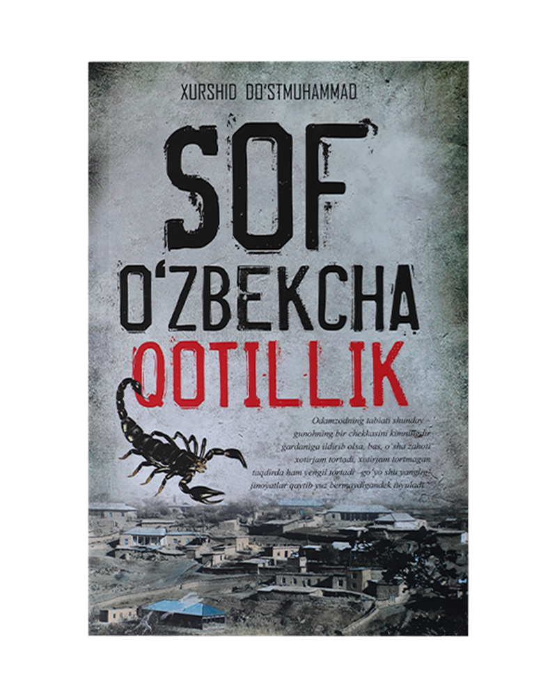 Sof o'zbekcha qotillik muqovasi