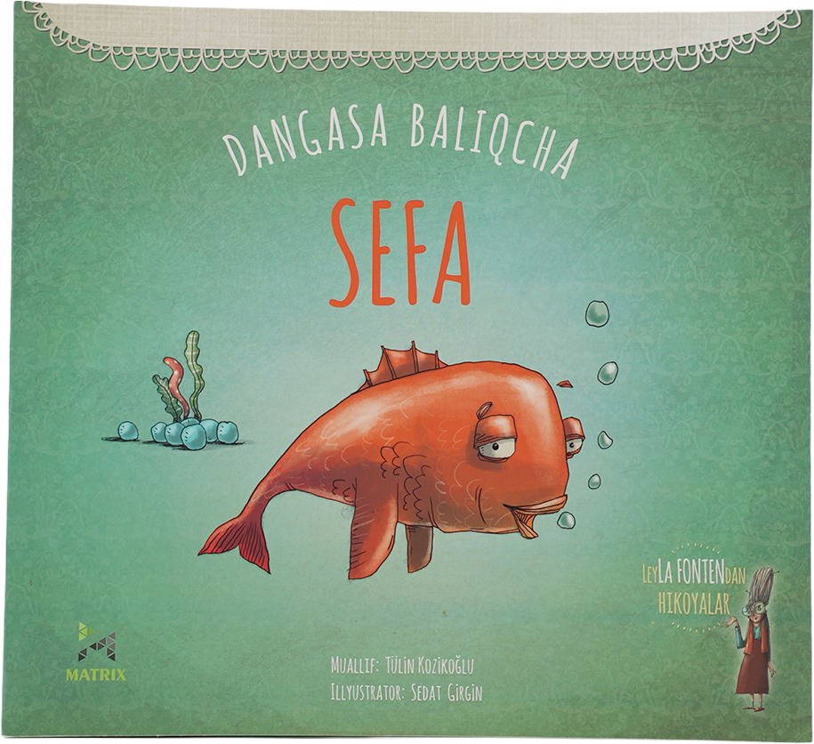 Dangasa baliqcha Sefa muqovasi