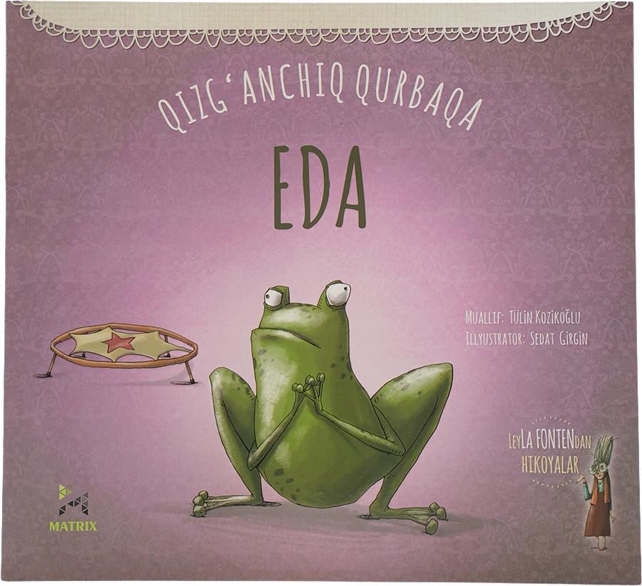 Qizg'anchiq qurbaqa Eda muqovasi