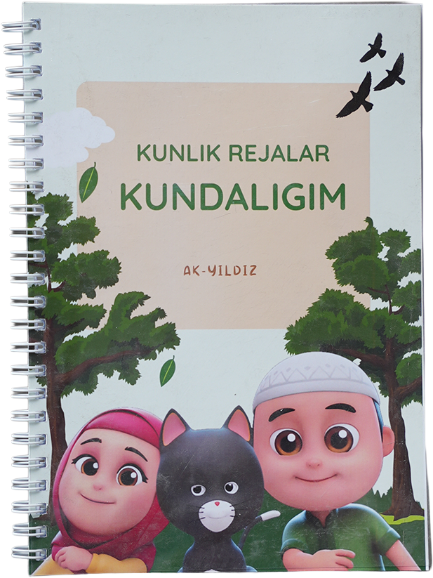 Kunlik rejalar kundaligim muqovasi